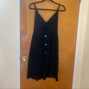 Black Linen summer dress
